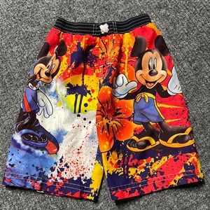 Disney Mickey Mouse swimming trunks, Mickey surfing- 24M